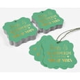 thumbnail image 5 of Inkdotpot Pack Of 100 Hugs & Kisses From The Wedding Paper Tags DIY Craft Bracket Shape Real Gold Foil Hang Tags, 5 of 7