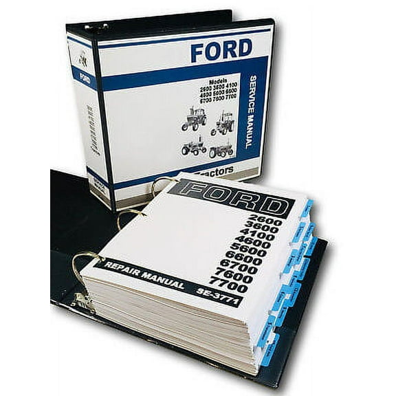 FORD TRACTOR 6600 6700 7600 7700 SERVICE MANUAL REPAIR SHOP TECHNICAL BOOK