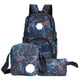 thumbnail image 5 of Conjunto de mochila de nailon con carga USB-C azul, conjunto de 3 piezas para llevar al hombro y bolso de mano para una comodidad moderna, 5 of 8