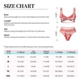 thumbnail image 4 of Kdxio Gnomes Hold The Letters LOVE Print Women's 2 Piece High Waisted Wrap Spaghetti Strap Summer Swimsuit Bikini Set-Small, 4 of 7