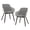 Grey, variant on Plastic Chair Dining Room Chair Tub Armchair Stacking Chair for School Conference Activities,Student Desk Chair Ergonomic Backrest Modern Patio Chair for Party