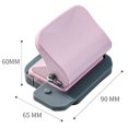thumbnail image 2 of BTOER 6 Hole Portable Handheld Metal Daily Paper Puncher Loose Leaf 5 Sheet Capacity, 2 of 9