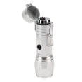 thumbnail image 4 of Electric Lighter Waterproof Windproof Aluminum Alloy Portable Lighter with Flashlight 3.7v Silver, 4 of 9