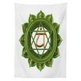 thumbnail image 3 of Ambesonne Green Tablecloth Rectangular Table Cover, Glimmer Balance, 52"x70", Green Brown, 3 of 4