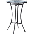 thumbnail image 1 of Outsunny Mosaic Table, Round Patio Table for Garden, Blue, 1 of 10