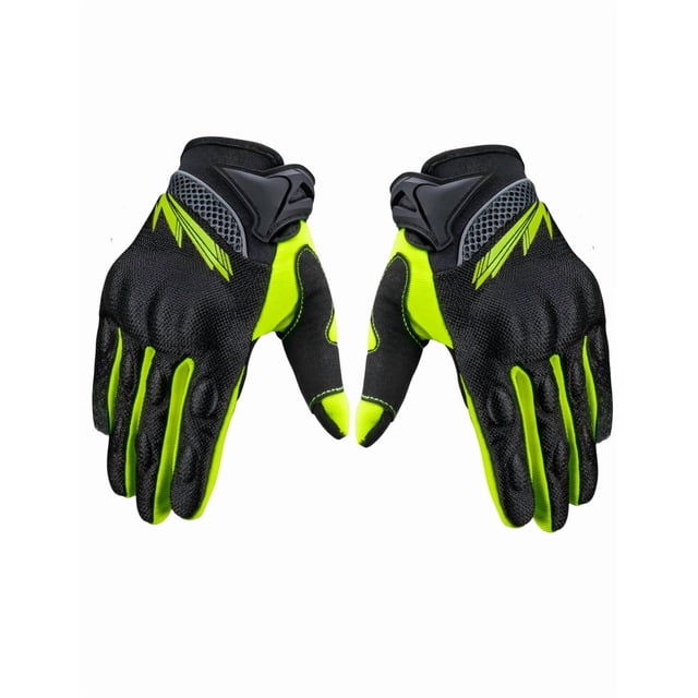 Guantes Xtellar Para Moto Motociclista Mujer Y Hombre Color Verde M