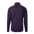 thumbnail image 3 of Men's Cutter & Buck  Heather Purple LSU Tigers Alumni Logo Mainsail Sweater-Knit Full-Zip Jacket, 3 of 3