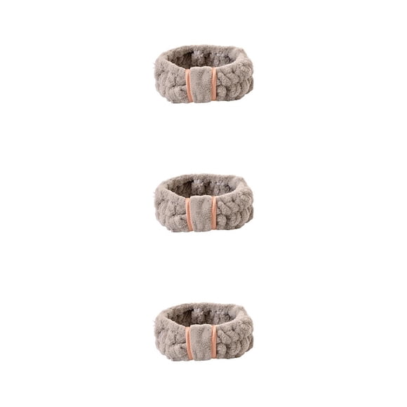 Minnieouse Bandas para el cabello de cara ajustable Coral Fleece Diadema Artículos para el hogar Accesorios de peinado para Spa Cuidado de la piel Type1 NO1 Minnieouse CBP256508