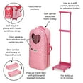 thumbnail image 4 of 3-in-1 Trolley Doll Carrier with Rocking Bed and Bedding - Pink/Polka Dot, 4 of 10