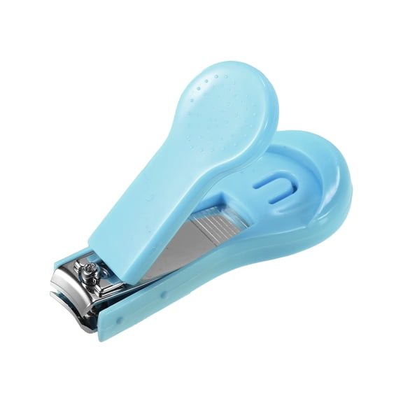 Unique Bargains Portable Nail Clippers Toenail Clippers 2.44"x0.98"x0.51" Blue