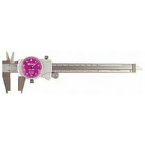 Mitutoyo Dial Caliper,6 In,Purple,0.100/Rev 505-742-52J