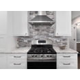 thumbnail image 3 of StyloVue 4 Pieces Peel and Stick Backsplash for Kitchen, 3" x 6" PVC Subway Tile Upgraded Distressed Wood Backsplash Stick on Tile Elevate Kitchen, Bathroom, Fireplace,RV, 3 of 6