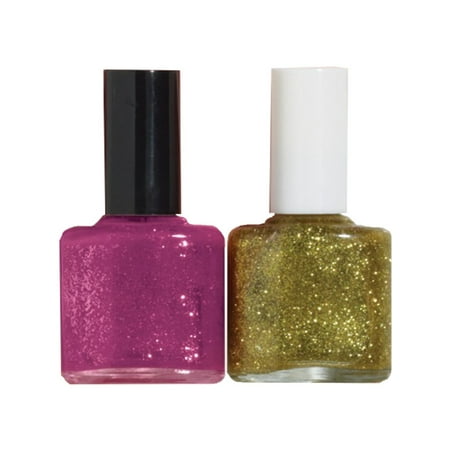 Women S Pink And Gold Fantasy Fairies Glitter Nail Polish Costume Women S Pink And Gold Fantasy Fairies Glitter Nail Polish Costume Accessory