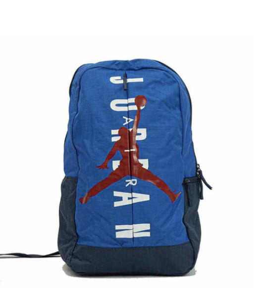 blue air jordan backpack