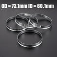 thumbnail image 3 of Anneaux de Moyeu en Alliage d'Aluminium Robuste pour Roues ID 73 1mm OD 60 1mm, 3 of 4
