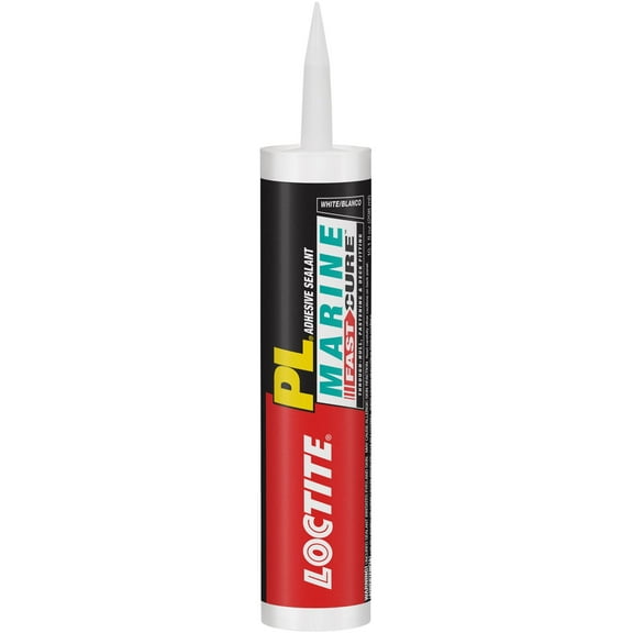 Loctite PL Marine Fast Cure, White Adhesive Sealants, 10.1 oz Cartridge, Pack of 1- 2016891