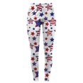 thumbnail image 4 of MKLEKYY Leggings de mujer de vestir, leggings estampados del Día de la Independencia para mujer, leggings de ejercicio físico, pantalones de yoga, 4 of 4