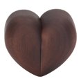 thumbnail image 1 of Heart Shaped Ring Box Glossy Polished Black Walnut Engagement Ring Box with Soft Cloth Ring Box for Ring Storage, 1 of 3