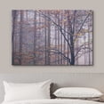 thumbnail image 3 of HFDF Canvas Prt Wall Art Misty Autumn Forest & Trees with Leaves Nature Wilderness Photography Modern Art Rustic Scenic Colorful Multicolor for Livg Room, Bedroom, Office - 24x16inch Framed, 3 of 5