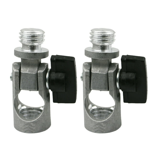 2 Pcs Trépied en Alliage d'Aluminium Tige Rotative Adaptateur Universel Support de Réglage Double Pente