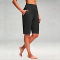 thumbnail image 6 of Yoga Pants for Women Yoga Shorts With Pockets Knee Length High Waisted Summer Gym Athletic Casual Pants, 6 of 6
