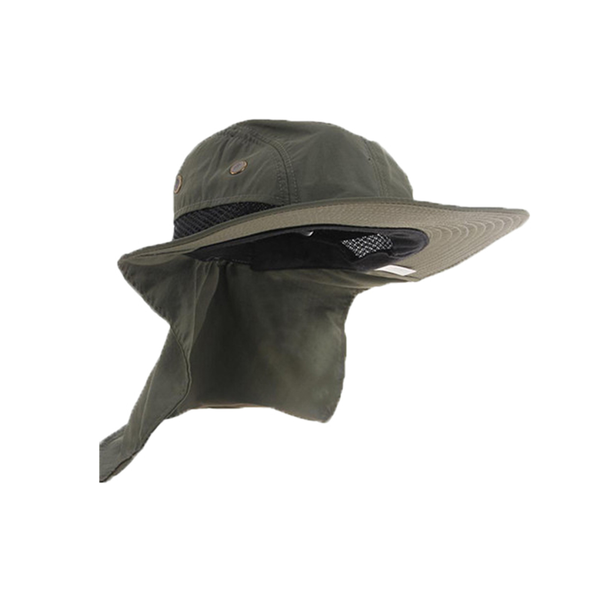 Sunisery Outdoor Fishing Hiking Boonie Snap Hat Brim Ear Neck Cover Sun Flap Cap - image 2 of 4