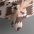 thumbnail image 6 of Brown Geometric Boho Pattern Rectangle Tablecloth 60"x120",Waterproof Polyester Rectangle Table Cloth, Wipeable Spillproof Polyester Tablecloth for Dining, Camping, Indoor and Outdoor, 6 of 6