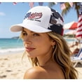 thumbnail image 3 of ShaoXinWan Mens 250th Anniversary Patriotic Trucker Hat,Flag Embroidery Breathable Mesh Back Cap,Adjustable Snapback Casual Hat for Outdoor Daily Wear, 3 of 6