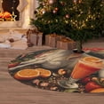 thumbnail image 6 of Rateoe Countryside Fruit White Horse Print Christmas Tree Skirt 48" for Xmas Holiday New Year Party Circle Tree Mat Ornaments Decoration, 6 of 7