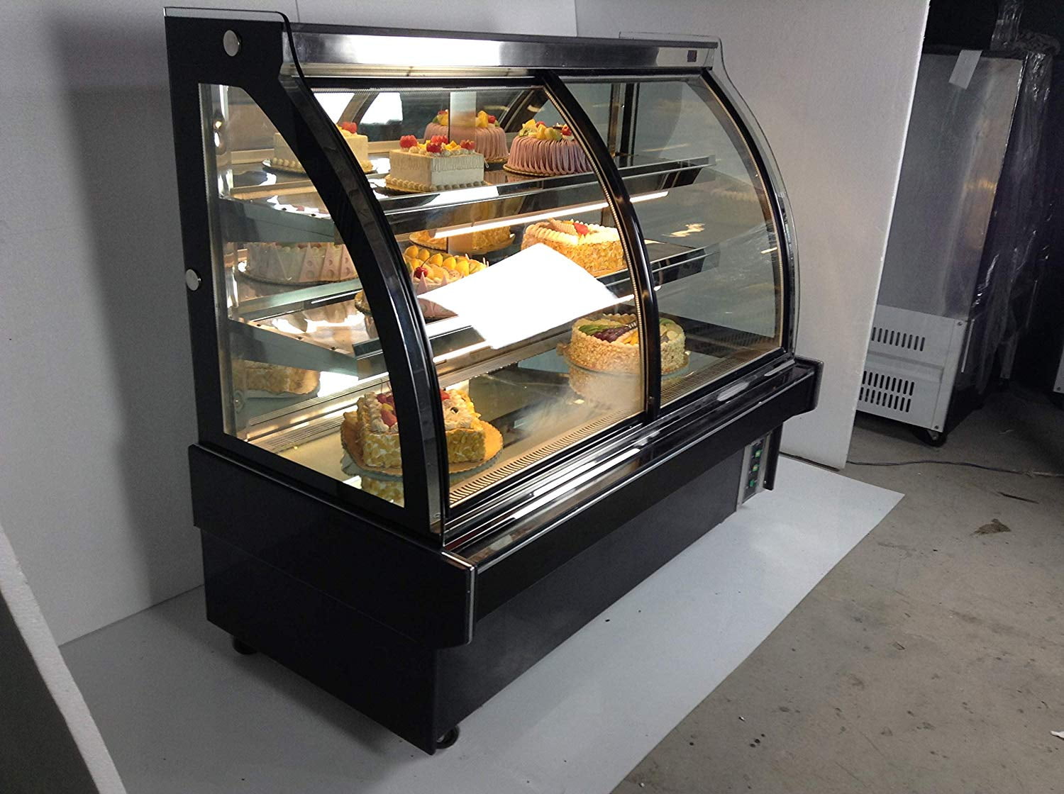 TECHTONGDA Commercial Display Case 220V Refrigerator Cake Showcase