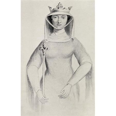Poster Print Isabella of France Circa 1295 to 1358 Aka The She-Wolf of France - Queen Consort of Edward II of England