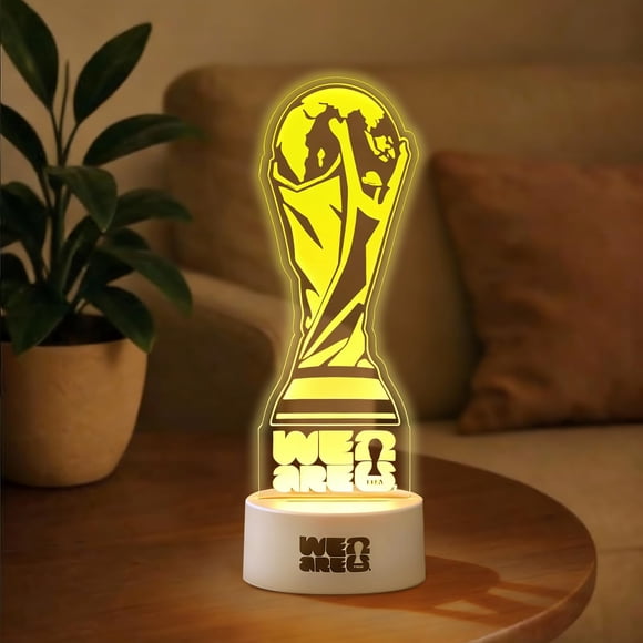 Luz nocturna MESUCA Copa Mundial de la FIFA 2026 lámpara LED trofeo