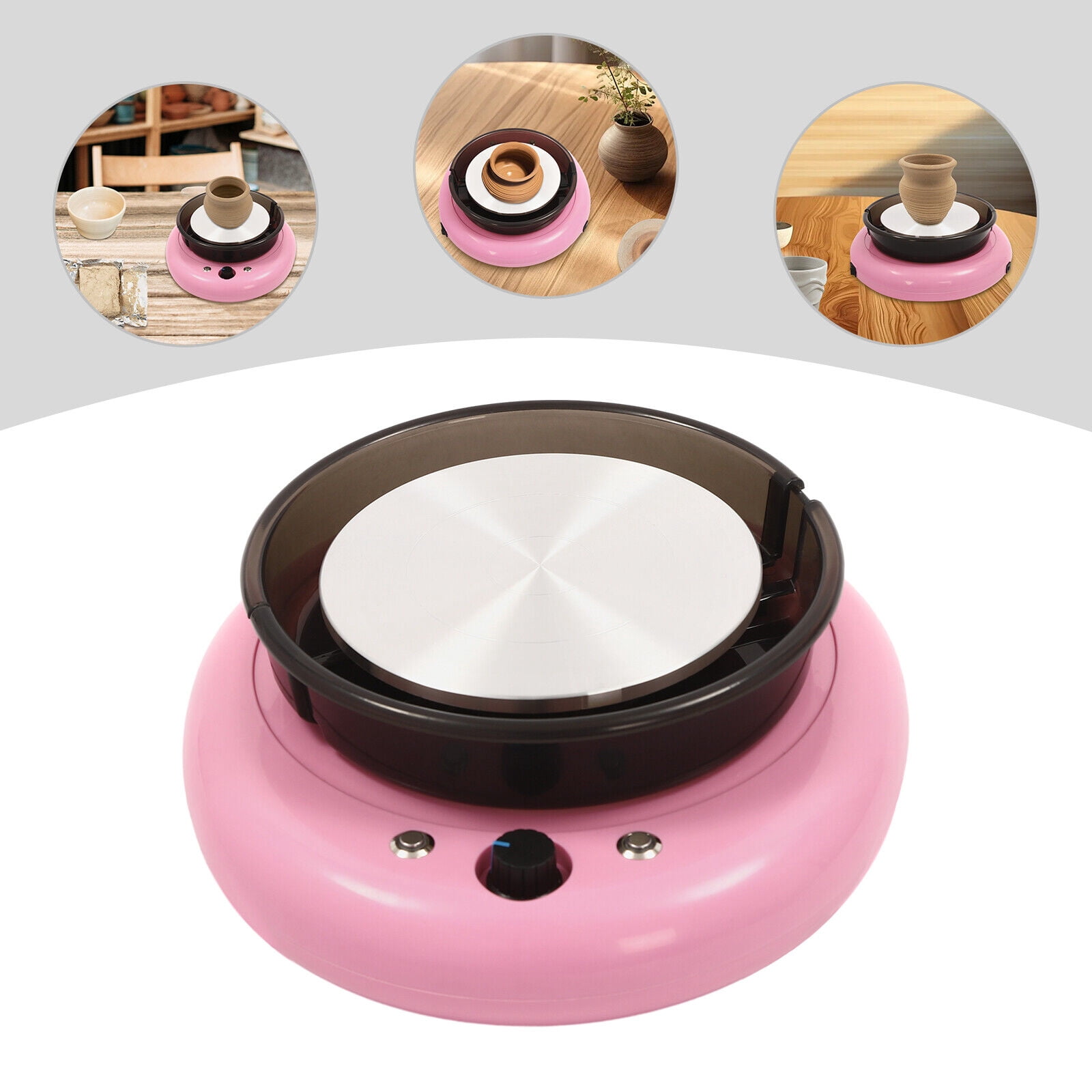 Mini Pottery Wheel for Kids Beginners, 60W Ceramic Wheel Machine