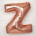 thumbnail image 2 of Efavormart 40" Metallic Blush/Rose Gold Mylar Foil Helium/Air Letter Balloons - Z, 2 of 8