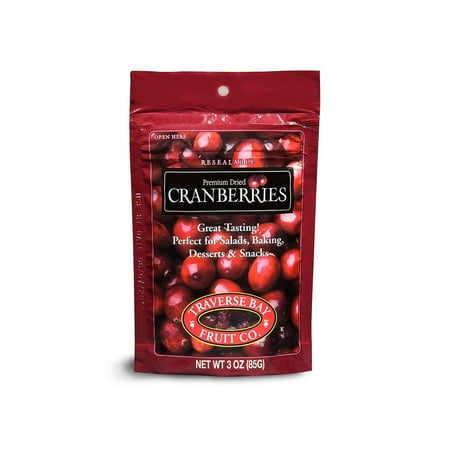 Cranberry Stores Product Of Traverse Bay Dried Cranberries 3Oz, (12Pk) - For Vending Machine, Schools , parties, Retail Stores ()