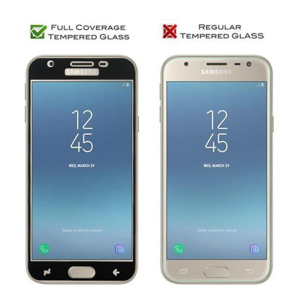 2 Pack Samsung Galaxy J3 18 J3 Star J3 Orbit J3 V 3rd Gen J3 Achieve Express Prime 3 Amp Prime 3 Temper Glass Screen Protector Full Screen Coverage Black Walmart Canada