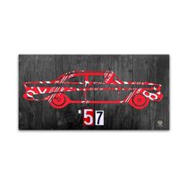 Trademark Fine Art '57 Chevy License Plate Art' Canvas Art by Design Turnpike