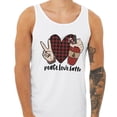 thumbnail image 2 of Peace Love Latte Tank Top Unisex Large White, 2 of 5