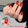 thumbnail image 2 of Esmalte de uñas efecto espejo, esmalte de uñas en gel rojo ojo, 8 ml, pegamento para uñas, 2 of 2
