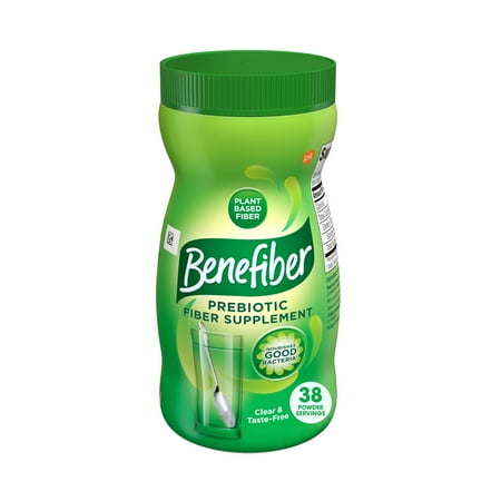 Benefiber Daily Prebiotic Fiber Supplement Powder for Digestive Health, Unflavored - 38 Servings (5.4 Ounces)