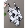 thumbnail image 2 of Bowanadacles Family Matching Daddy Mommy and Me One Piece Floral Printed Swimsuit, 2 of 6
