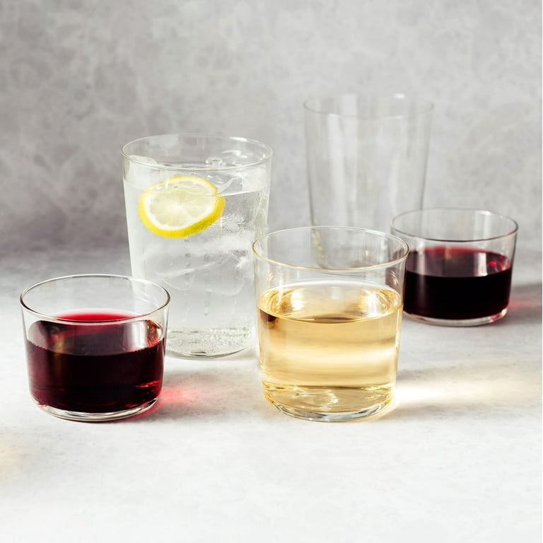 Acopa Cube Rocks / Old Fashioned and Beverage Glass Set - 24/Set