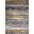 thumbnail image 2 of HomeRoots 353808 3 ft. 3 in. x 4 ft. 7 in. Viscose Ivory & Blue Area Rug, 2 of 2