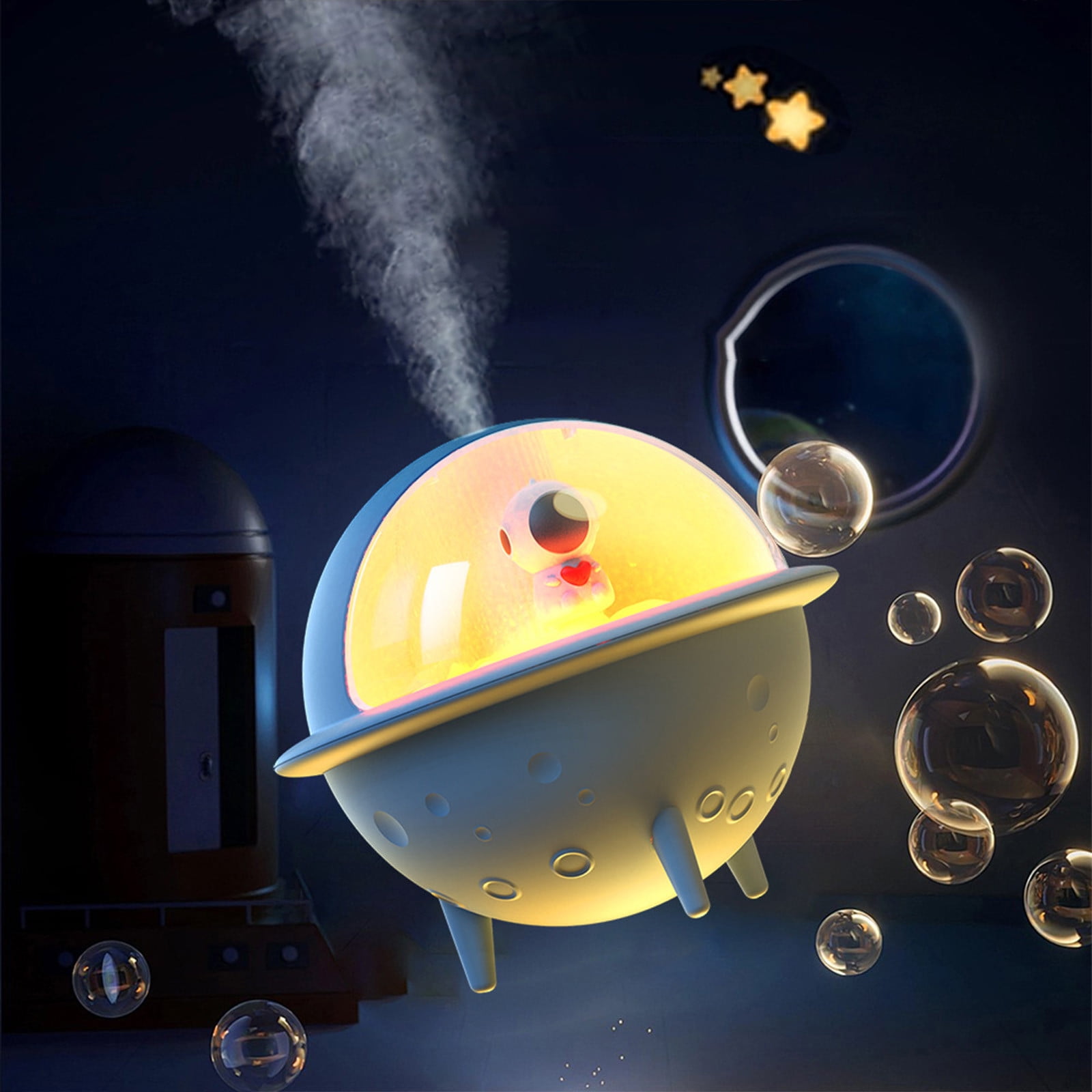 YZEGDCH Cool Mist Humidifier Clearance,Colorful Astronaut Humidifier,Quiet Vaporizer Humidifiers for Home,Baby Room