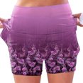 thumbnail image 2 of Wxolcjlv Women's Floral Print Skort High Waist Built‑In Short with Side Pockets Skorts, 2 of 4