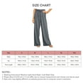 thumbnail image 3 of Pantalones Casuales De Mujer, Pantalones Largos De Pierna Ancha Para Mujer Para La Vida Diaria ANGGREK Gris L, 3 of 5