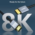 thumbnail image 2 of BENFEI 8K HDMI to HDMI 10ft Cable, Certified Ultra High Speed HDMI Cable 4K@240Hz, 8K@60Hz, HDMI 2.1, 6 Feet, 48Gbps, Aluminum Shell, Nylon Braided, 2 of 7