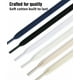 thumbnail image 4 of Cordones Handshop, anchos y planos, atléticos, 8 mm, 100 cm, blancos (2 pares), 4 of 7