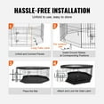 thumbnail image 5 of BENTISM Dog Playpen 8 Panels Foldable Metal Dog Exercise Pen with Cover and Pad, 5 of 9
