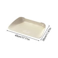 thumbnail image 3 of 15.7"×11.8" Waterproof & Oil-Proof Leather Pet Feeding Mat, Thickened Non-Slip Semi-Enclosed Food Mat with Raised Edges for Containing Spills, Food and Water, Ideal for Dogs and Ca, 3 of 5